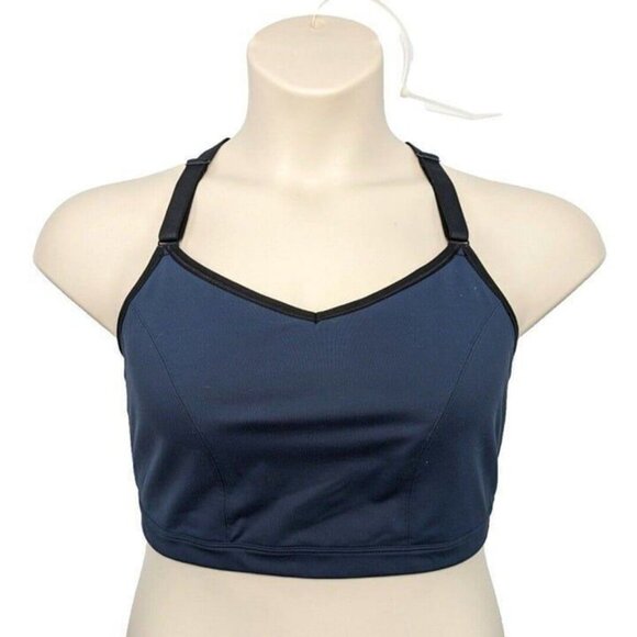 Livi Active Lane Bryant Womens Bra Sports Wireless Strappy T Back Gray 22 / 24 - Picture 1 of 10